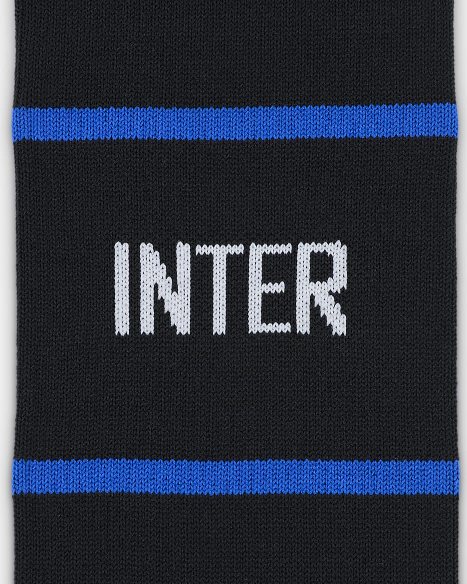 Fotbollsknästrumpor Inter Milan Strike (hemmaställ/bortaställ) Nike Dri-FIT - Svart/Lyon Blue/Vit