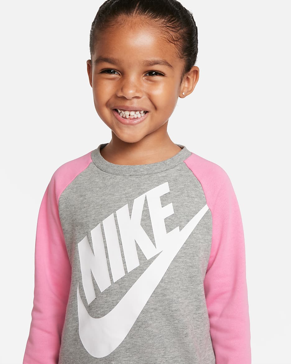 Nike Toddler Crew and Trousers Set - Dark Grey Heather