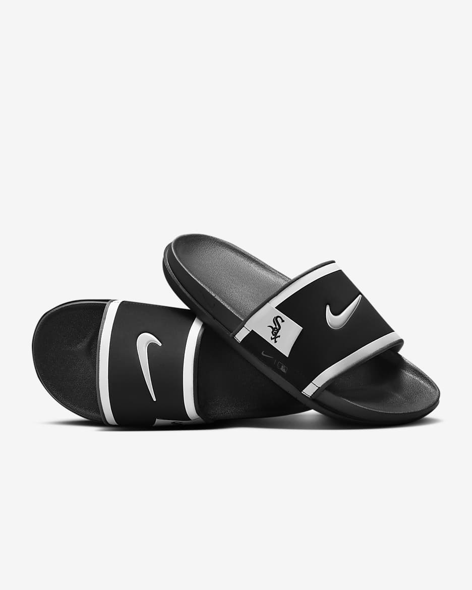 Chanclas Offcourt Nike Offcourt (Chicago White Sox) - Negro/Gris humo oscuro/Blanco