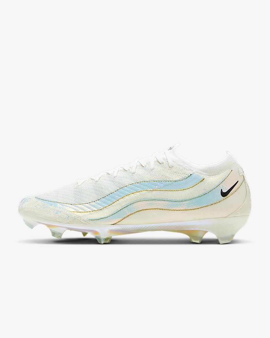 Nike Mercurial Vapor 16 Elite x Air Max 95 SE FG Botas de fútbol de perfil bajo para terreno firme - Blanco/Negro