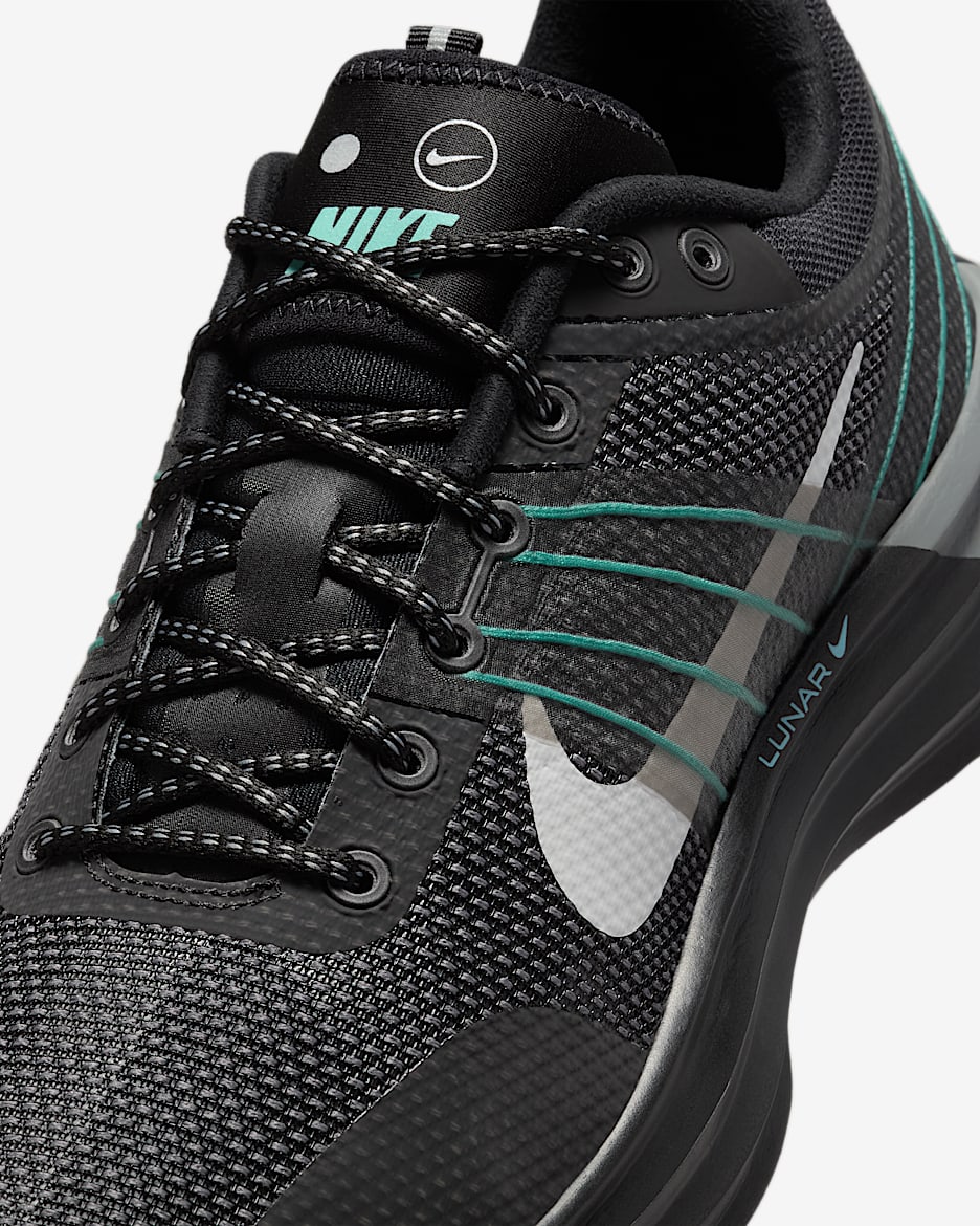 Nike Lunar Roam Premium Men's Shoes - Black/Cool Grey/Aurora Green/Photon Dust