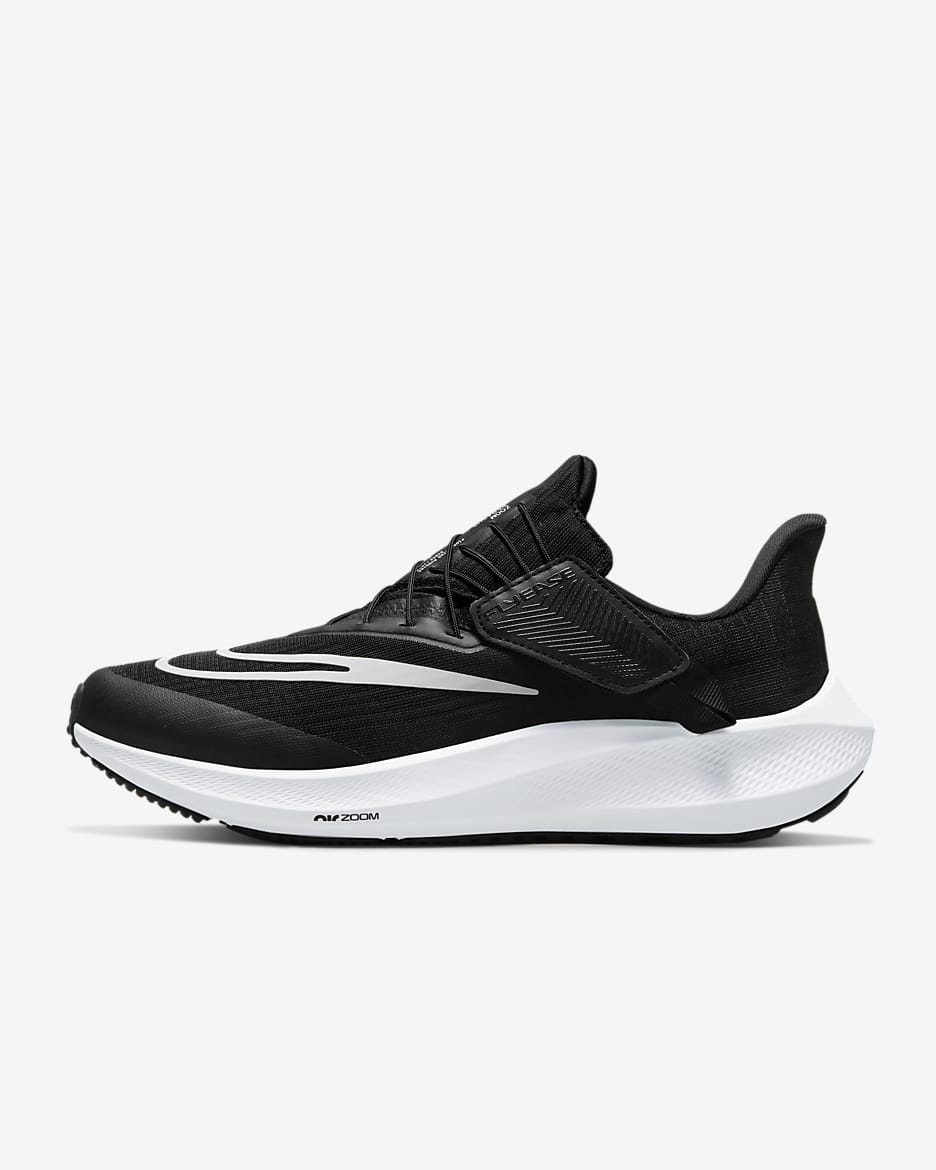 Tenis de correr en carretera fáciles de poner y quitar para mujer Nike Pegasus FlyEase - Negro/Gris humo oscuro/Blanco