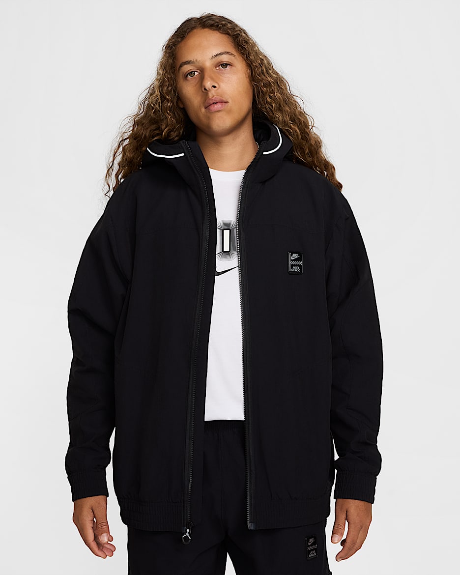 Nike Sportswear Air Max szőtt férfikabát - Fekete/Fekete/Fekete