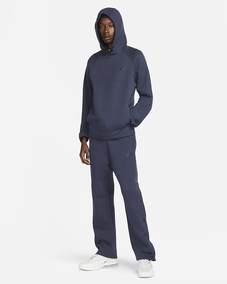 Nike Sportswear Tech Fleece Men's Pullover Hoodie - Obsidian Heather/Black