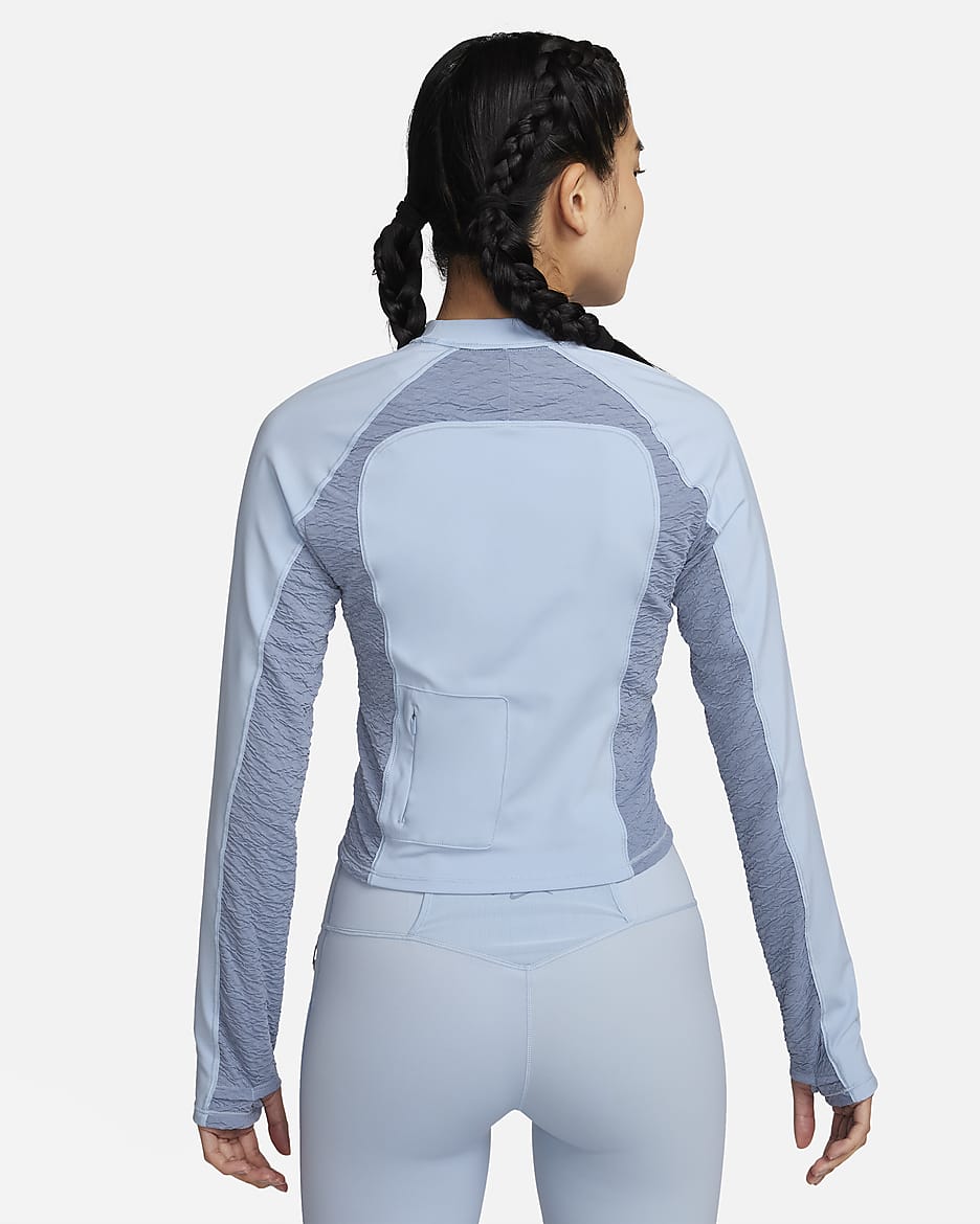 Nike Trail Women's Dri-FIT Long-Sleeve Running Top - Light Armory Blue/Ashen Slate/Ashen Slate