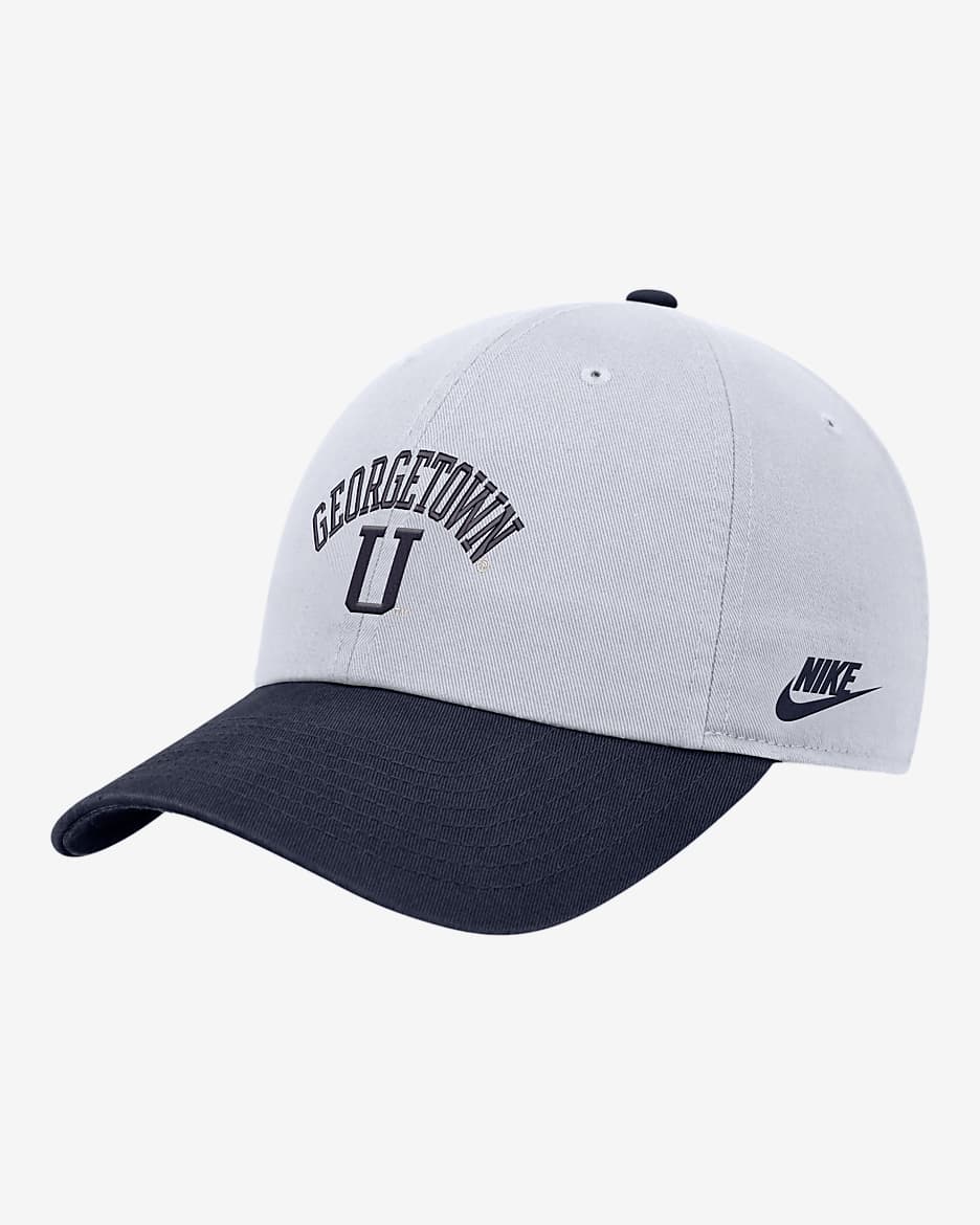 Georgetown Nike College Campus Cap - White