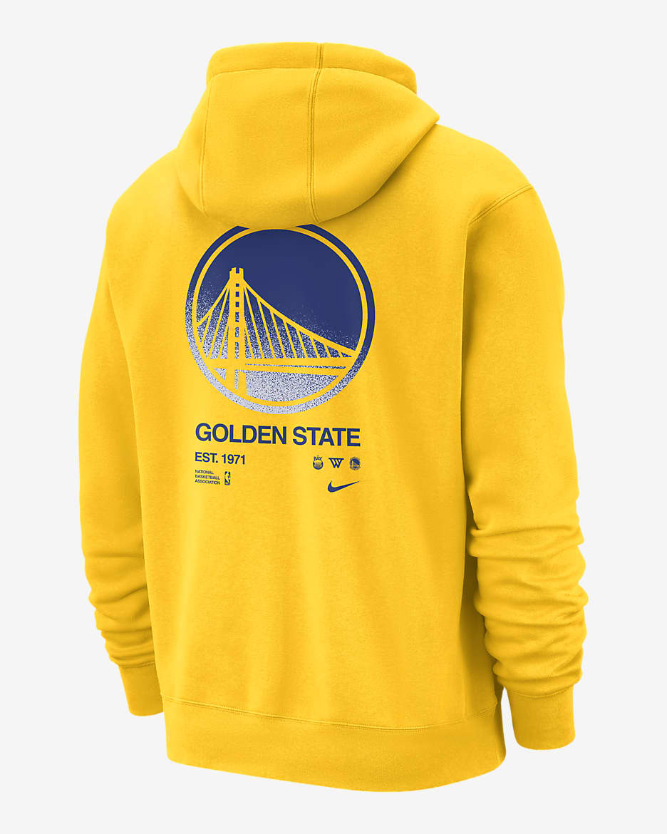 Golden State Warriors Club Courtside Men's Nike NBA Pullover Hoodie - Amarillo