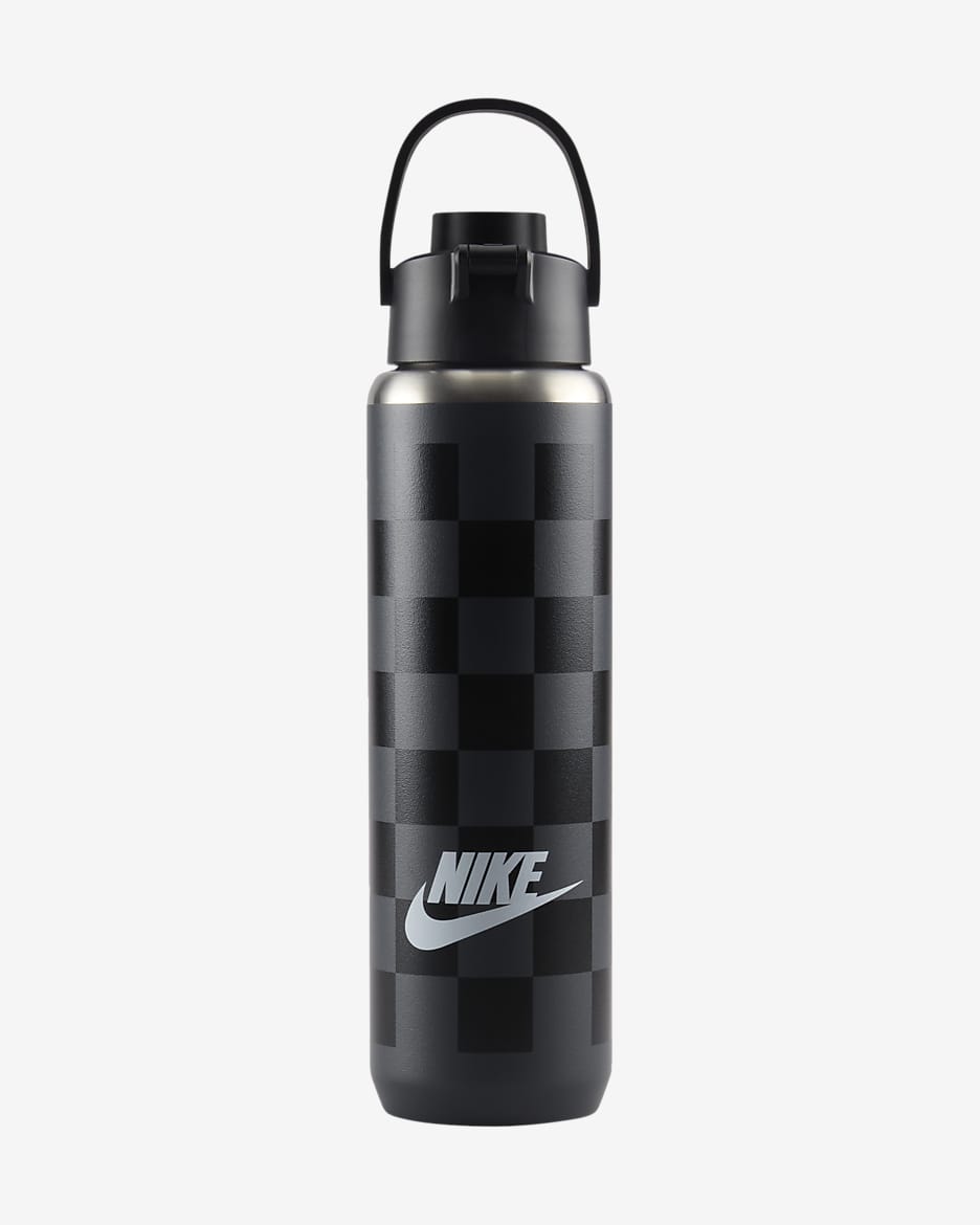 Botella de acero inoxidable con pico Nike Recharge (710 ml) - Gris