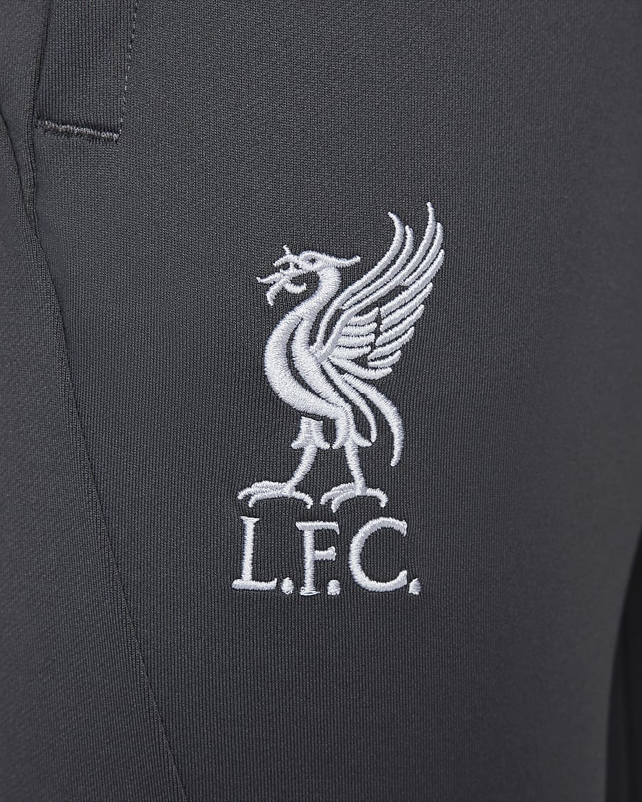 Liverpool F.C. Strike Men's Nike Dri-FIT Football Pants - Anthracite/Wolf Grey