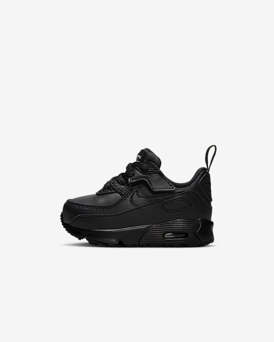 Nike Air Max 90 EasyOn Baby/Toddler Shoes - Black/Black/White/Black