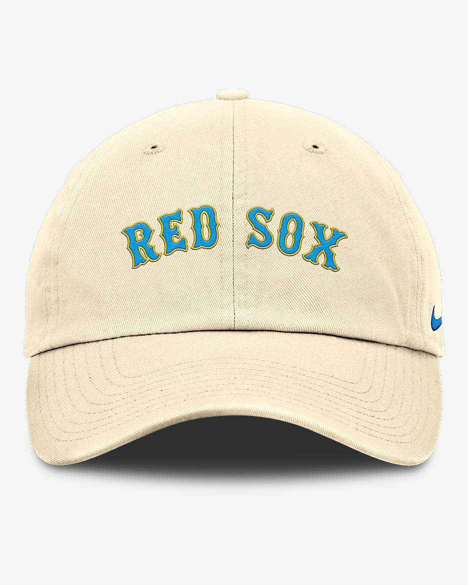 Boston Red Sox Club Men's Nike MLB Adjustable Hat - Coconut Milk