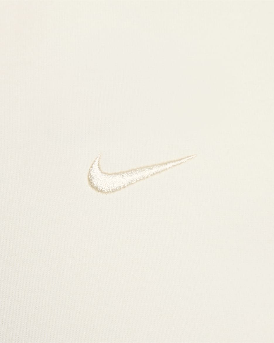 Alsidig Nike Primary Dri-FIT UV-hættetrøje med fuld lynlås til mænd - Pale Ivory/Pale Ivory