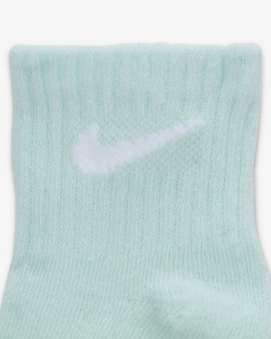 Nike Swoosh Baby (12-24M) Ankle Socks (6 Pairs) - Jade Ice