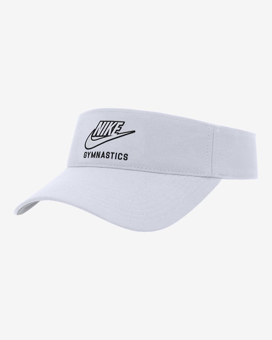 Nike Ace Gymnastics Swoosh Visor - White