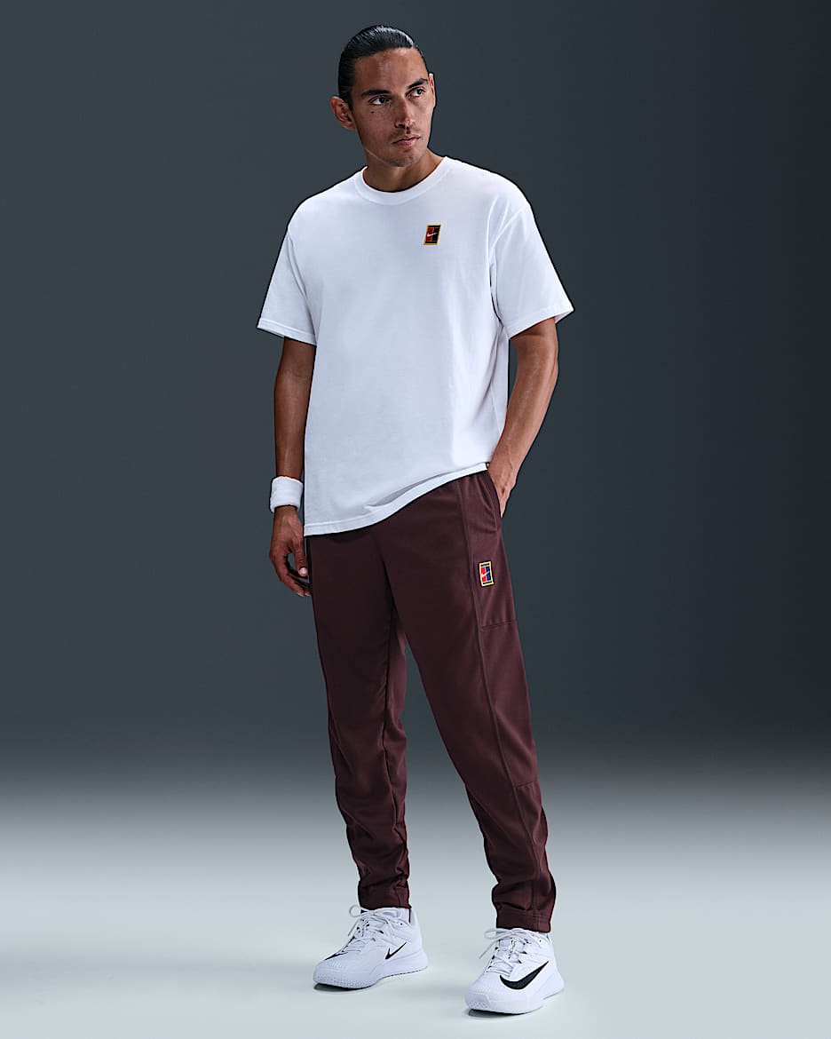 NikeCourt Heritage tennisbroek voor heren - Burgundy Crush/Burgundy Crush