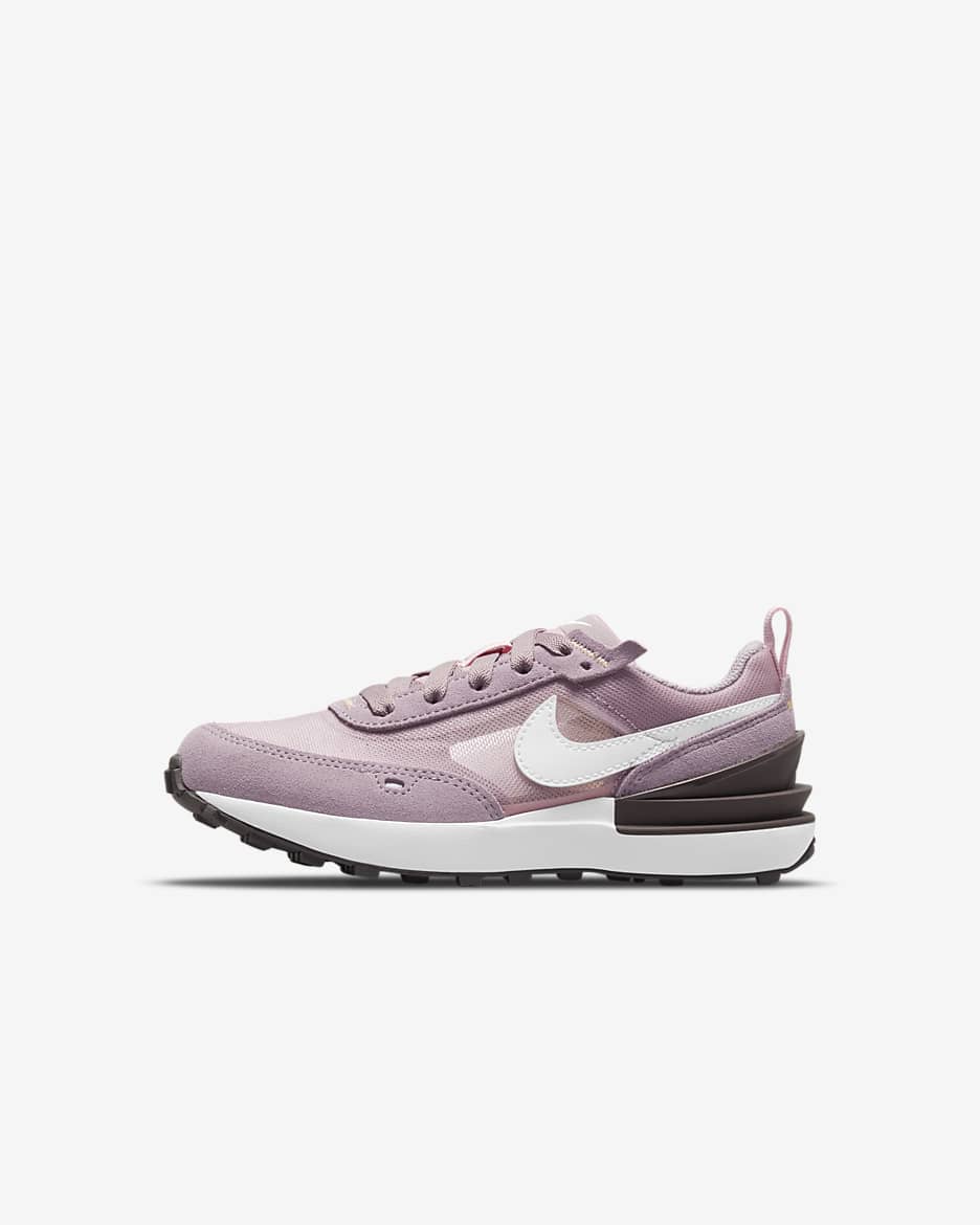 Tenis para niños de preescolar Nike Waffle One - Rosa vidrio/Mena violeta claro/Violeta mineral/Blanco