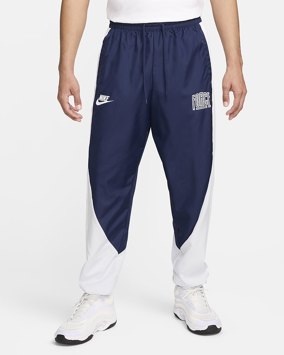 Nike Starting 5 Men's Basketball Trousers - Midnight Navy/Pure Platinum/White/White