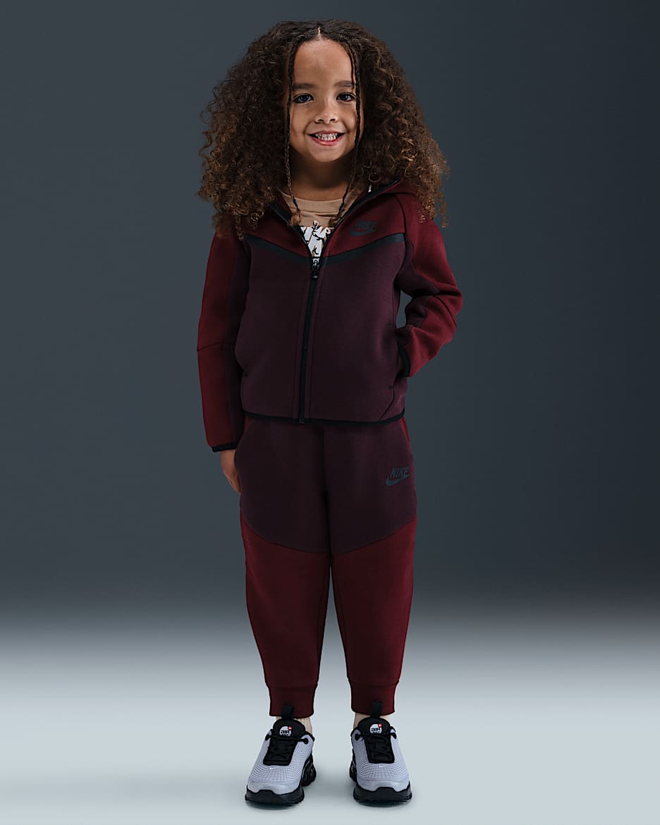 Nike Sportswear Toddler Tech Fleece 2-Piece Full-Zip Set - University Red