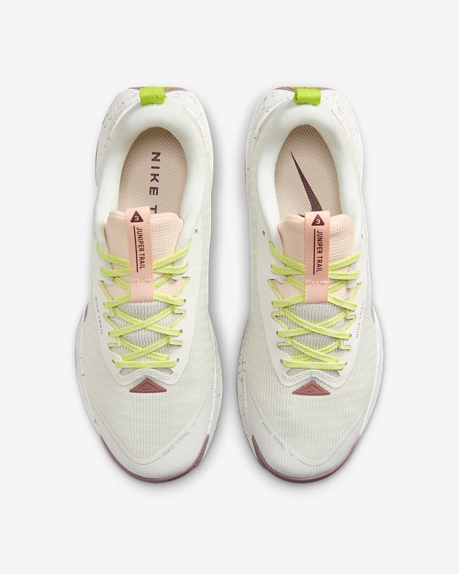 Nike Juniper Trail 3 女款越野跑鞋 - Sail/Crimson Tint/Life Lime/Dark Pony