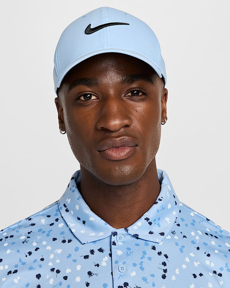 Gorra Swoosh estructurada Nike Dri-FIT Club - Azul psíquico/Negro