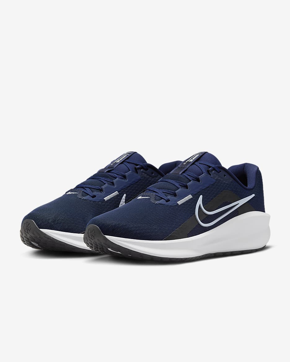 Tenis de correr en pavimento para hombre Nike Downshifter 13 - Azul marino medianoche/Negro/Blanco/Platino puro