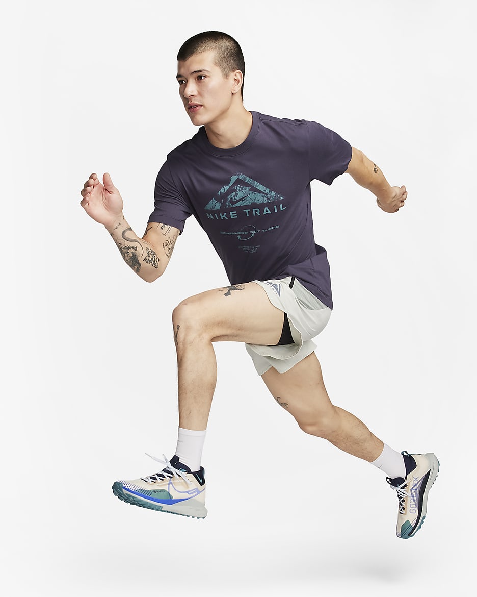 Nike Dri-FIT Trail Men's Trail Running T-Shirt - Gridiron