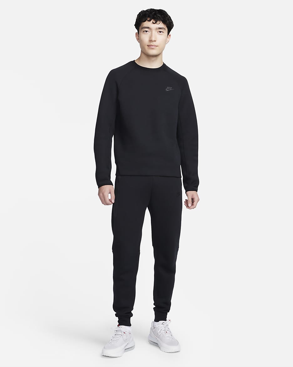 เสื้อคอกลมผู้ชาย Nike Sportswear Tech Fleece - ดำ/ดำ