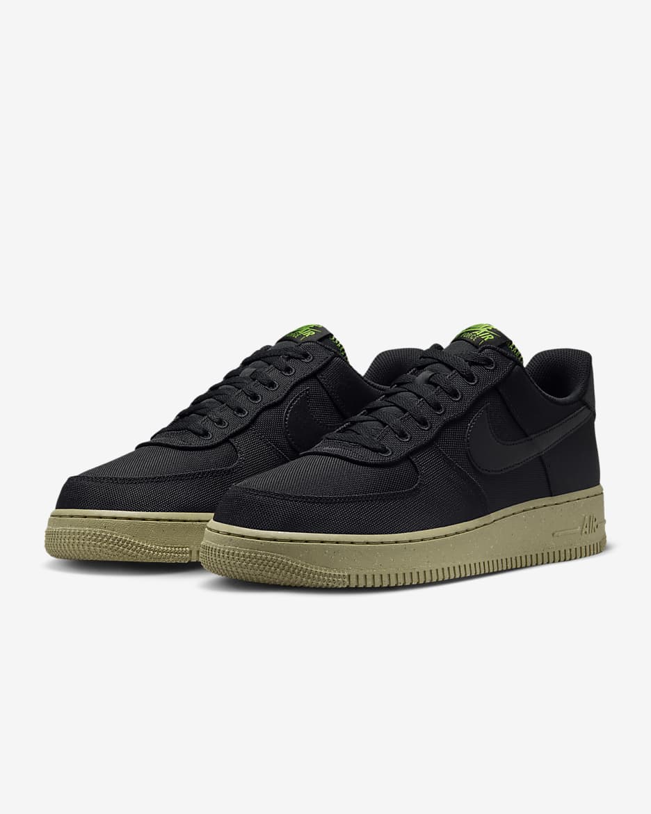 Nike Air Force 1 '07 LV8 Men's Shoes - Black/Neutral Olive/Chlorophyll/Black