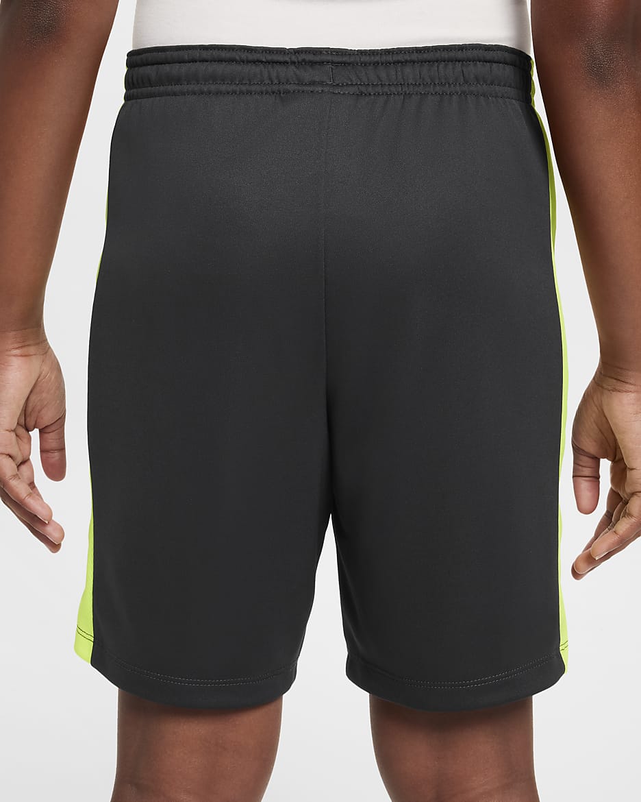 Nike Dri-FIT Academy23 Kids' Football Shorts - Anthracite/Volt/Volt