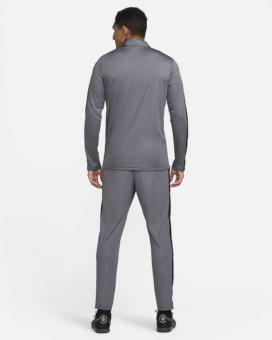 Fotbollstracksuit Nike Academy Dri-FIT för män - Iron Grey/Svart/Sunset Pulse