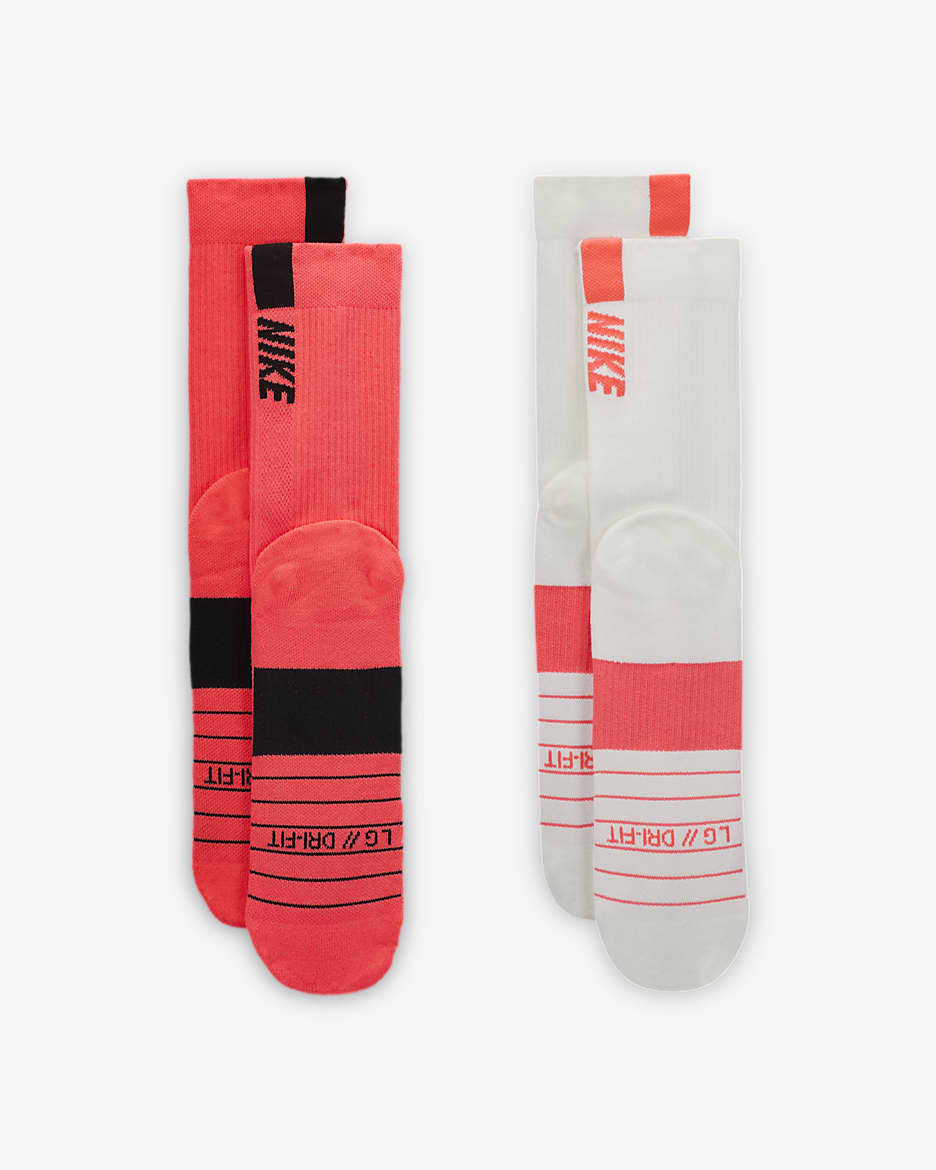 Nike Multiplier Crew Sock (2 Pairs) - Multi-Color