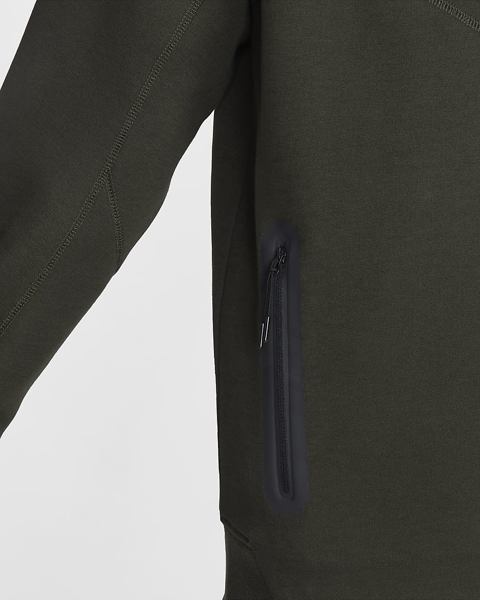 Męska kurtka piłkarska z zamkiem na całej długości Nike Tottenham Hotspur Tech Fleece Windrunner (wersja trzecia) - Sequoia/Enamel Green