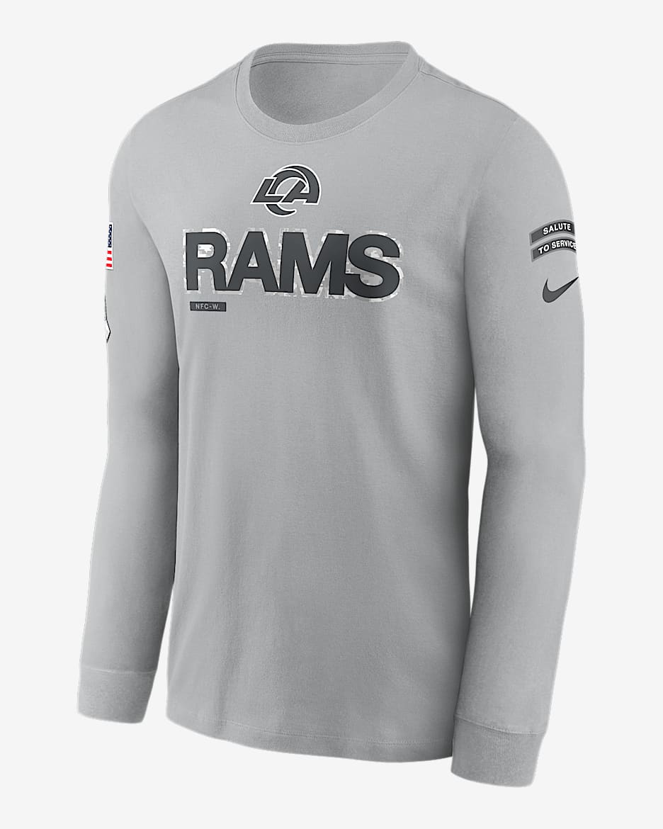 Playera de manga larga Nike de la NFL para hombre Los Angeles Rams ...