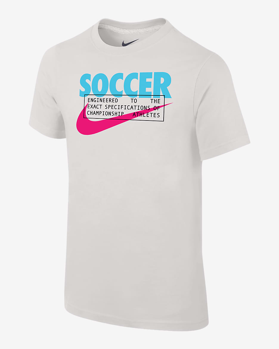 Nike Sportswear Big Kids' (Boys') Soccer T-Shirt - White
