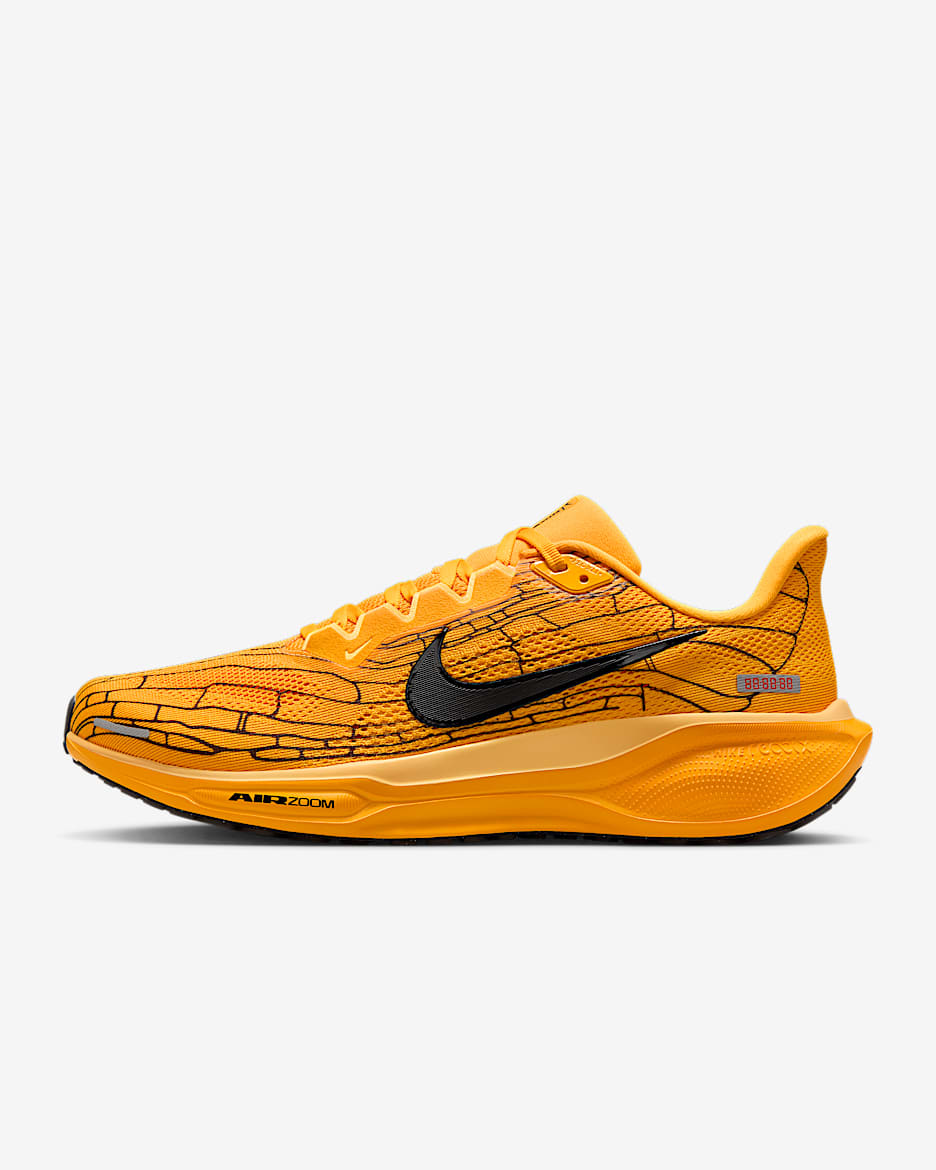 Nike Pegasus 41 LV8 Men's Road Running Shoes - University Gold/Soft Yellow/Black