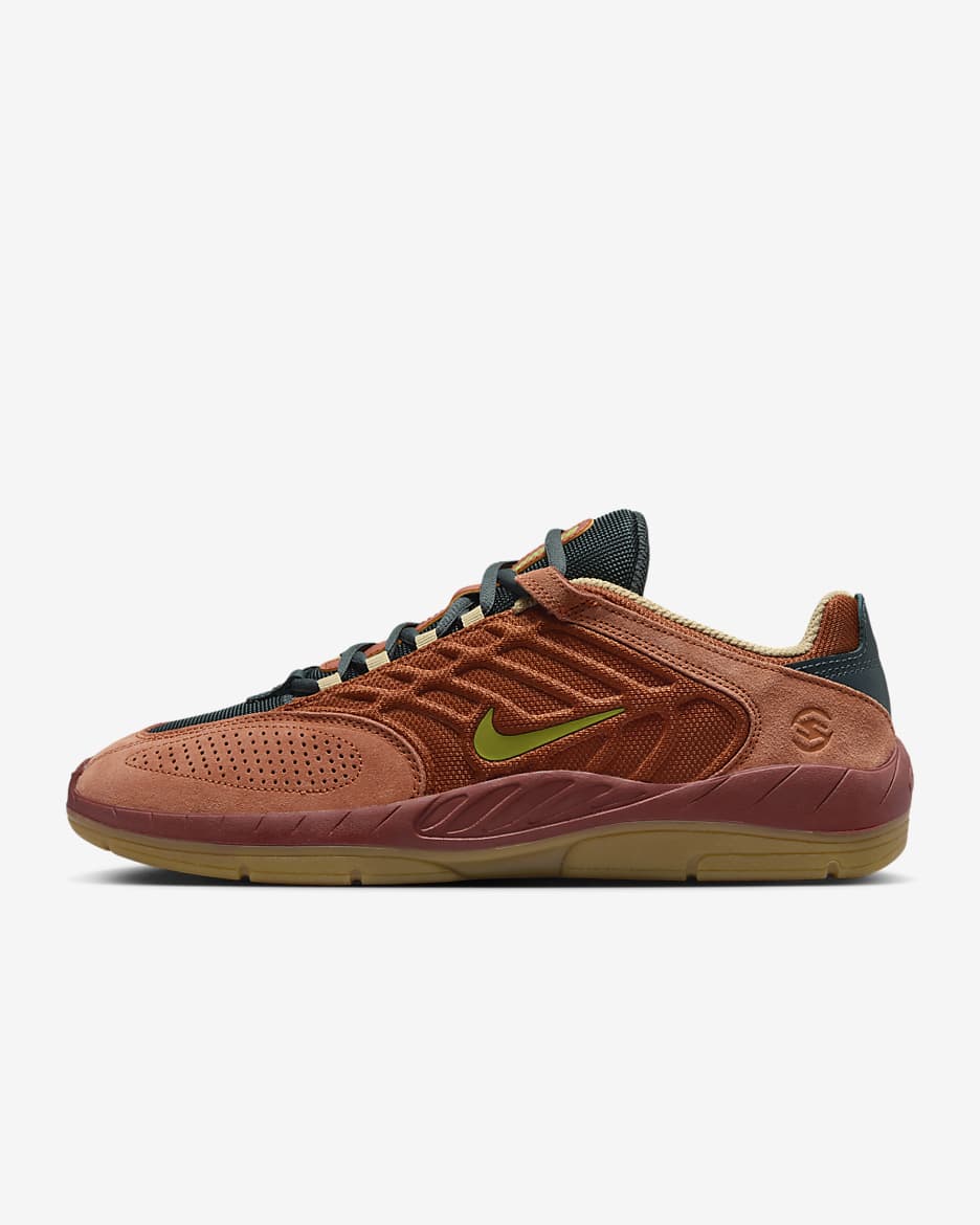 Nike SB Vertebrae Skate Shoes - Dark Russet/Desert Orange/Deep Jungle/Pear