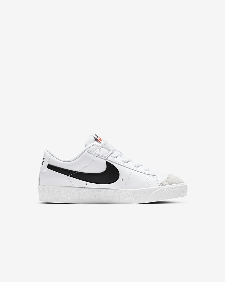 Tenis para niños de preescolar Nike Blazer Low '77 - Blanco/Naranja total/Negro