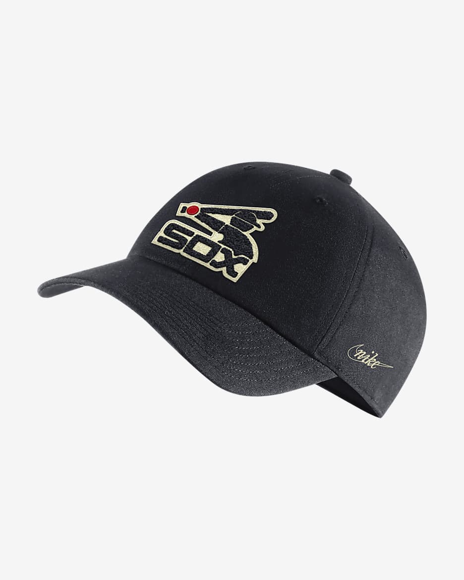 Nike Heritage86 (MLB Chicago White Sox) Chenille Hat - Pitch Blue