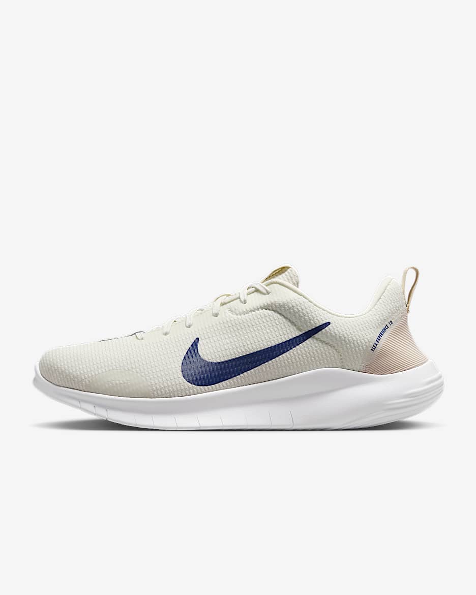 Nike Flex Experience Run 12 Men's Road Running Shoes - Sail/Light Orewood Brown/Deep Royal Blue