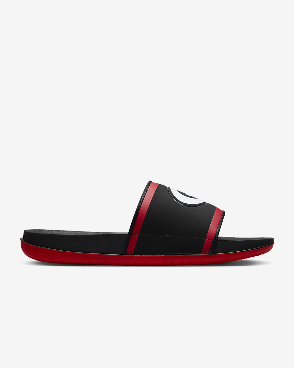 Nike Offcourt (Georgia) Slide - Black/University Red/White