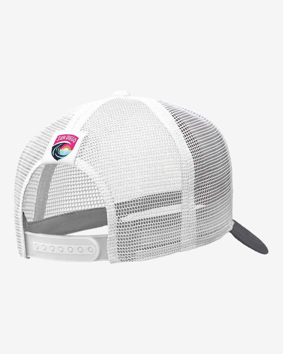 Gorra de rejilla Nike NWSL San Diego Wave FC - Blanco