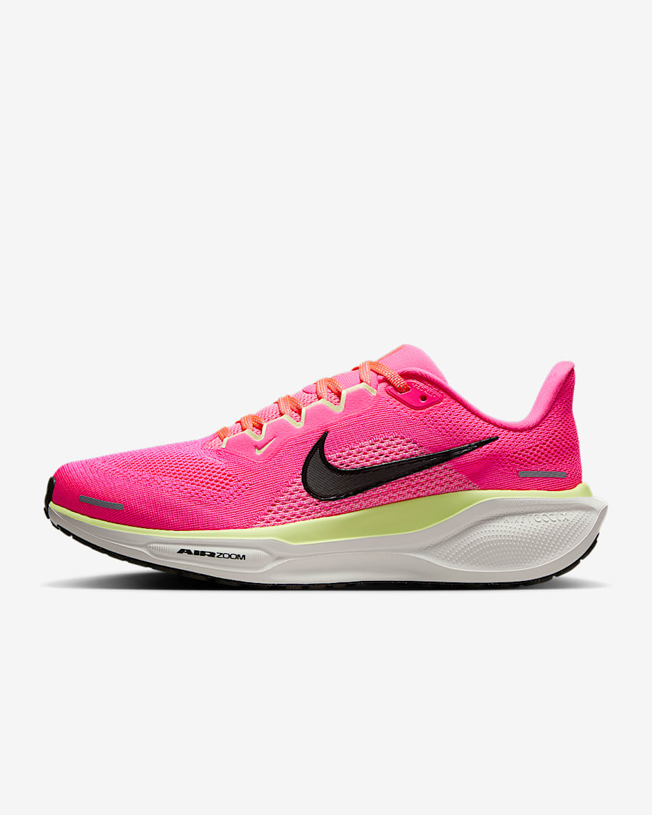 Nike Pegasus 41 女款路跑鞋 - Hyper Pink/Guava Ice/Bright Crimson/Sequoia
