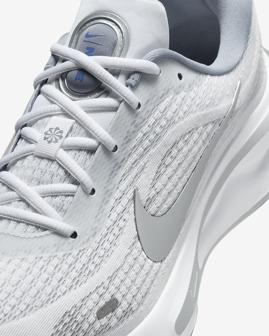 Chaussures de running sur route Nike Journey Run pour homme - Blanc/Noir/Ashen Slate/Metallic Silver