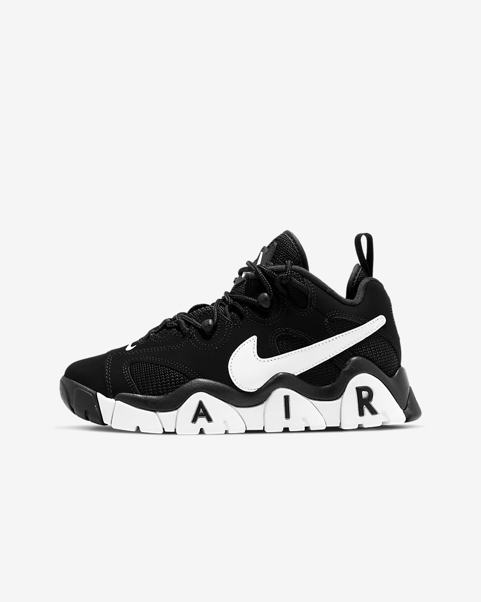 Nike Air Barrage Low cipő nagyobb gyerekeknek - Fekete/Fehér/Fehér