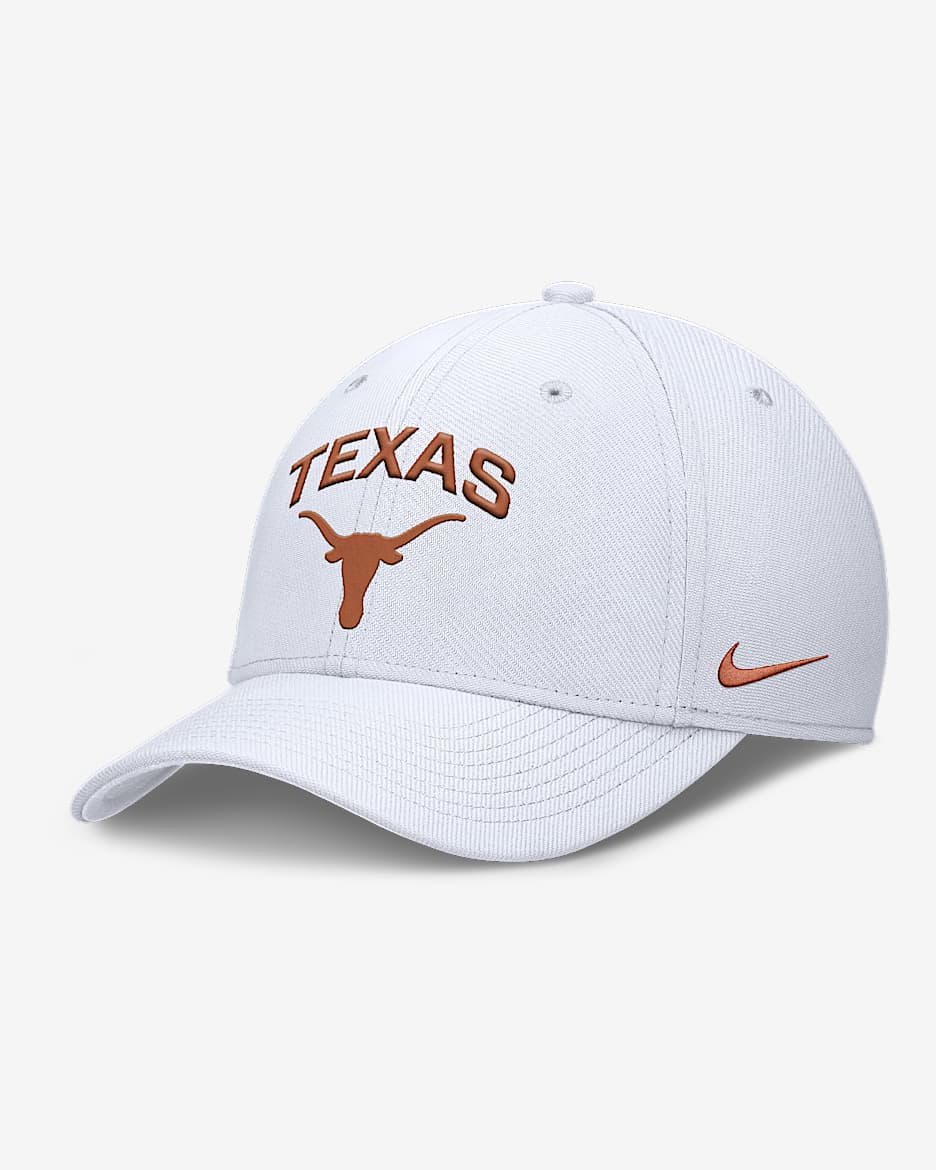 Texas On-Field Rise Swoosh Men's Nike Dri-FIT College Hat - White