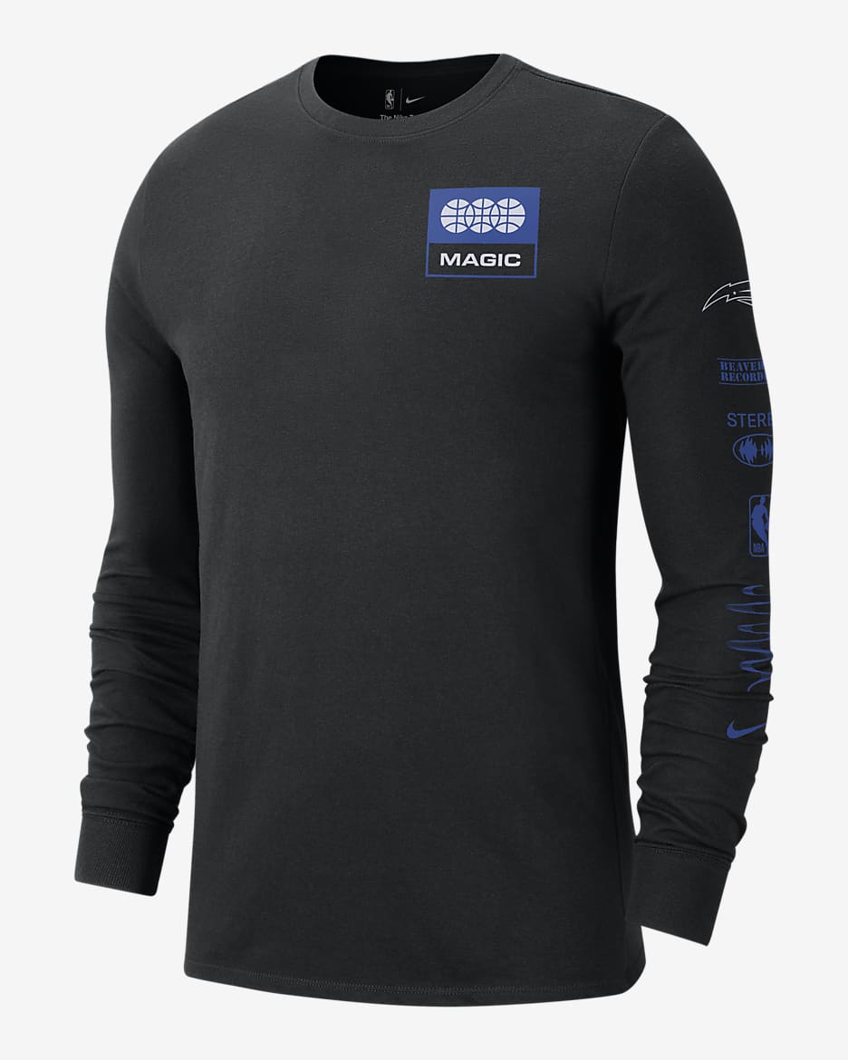 Orlando Magic Essential Men's Nike NBA Long-Sleeve T-Shirt - Black