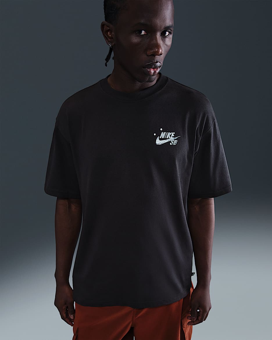 Playera de skateboarding Max90 Nike SB  - Negro