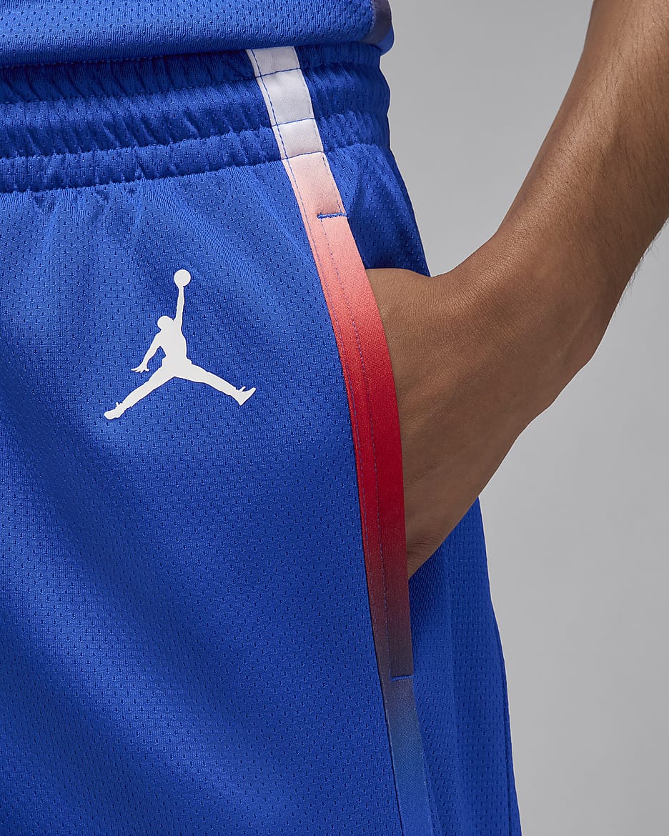 Basketshorts Nike France Limited Road för män - Hyper Royal/Vit