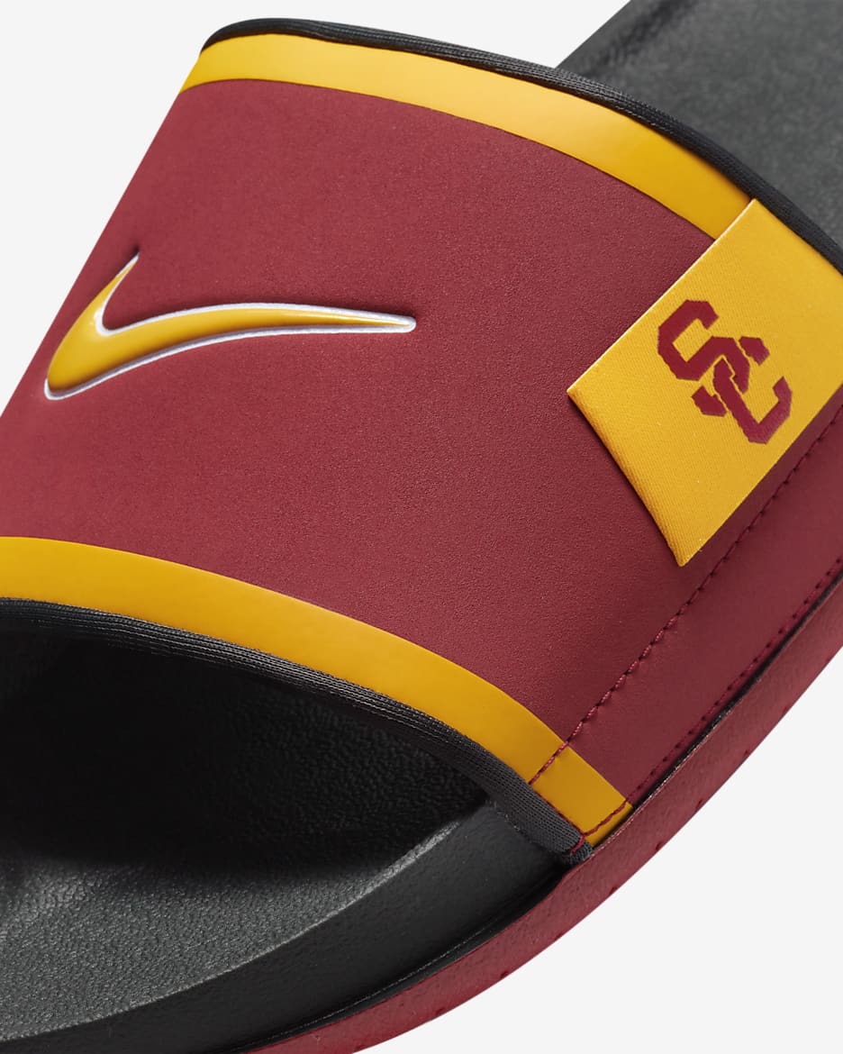 Nike College Offcourt (USC) Slides - Team Crimson/Dark Smoke Grey/University Gold