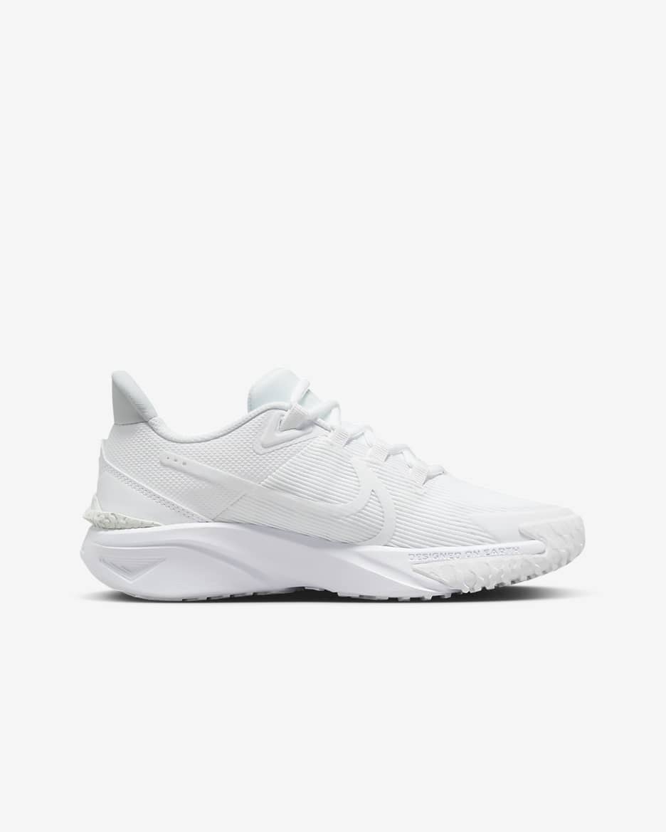 Chaussure de running sur route Nike Star Runner 4 pour ado - Blanc/Blanc/Pure Platinum/Blanc